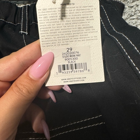 Obey Studio Work Pant NWT - Picture 3 of 6
